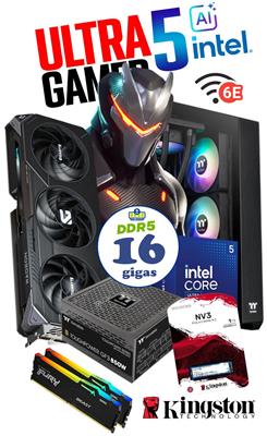 PC INTEL ULTRA 5 225F 16GB DDR5 RGB 1TB H810MB RX9060XT WIFI6